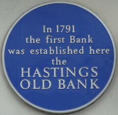 Hastings Old Bank Blue Plaque, Pelham Place
